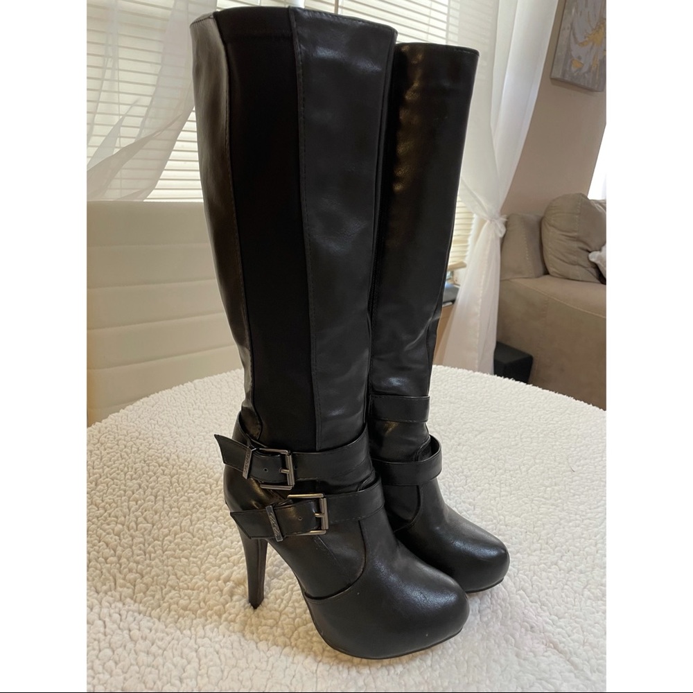 Knee high leather boots